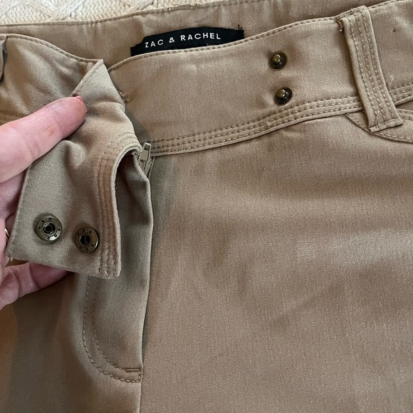 Zac & Rachel Tan Dress Pants/ Slacks Straight Leg women’s Size 12 - Picture 13 of 14